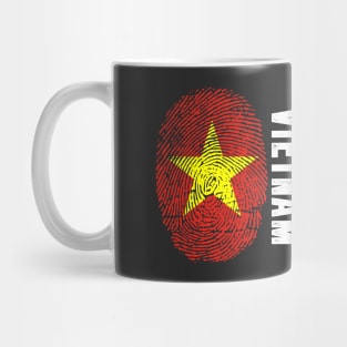 Vietnam Flag Fingerprint My Story DNA Vietnamese Mug